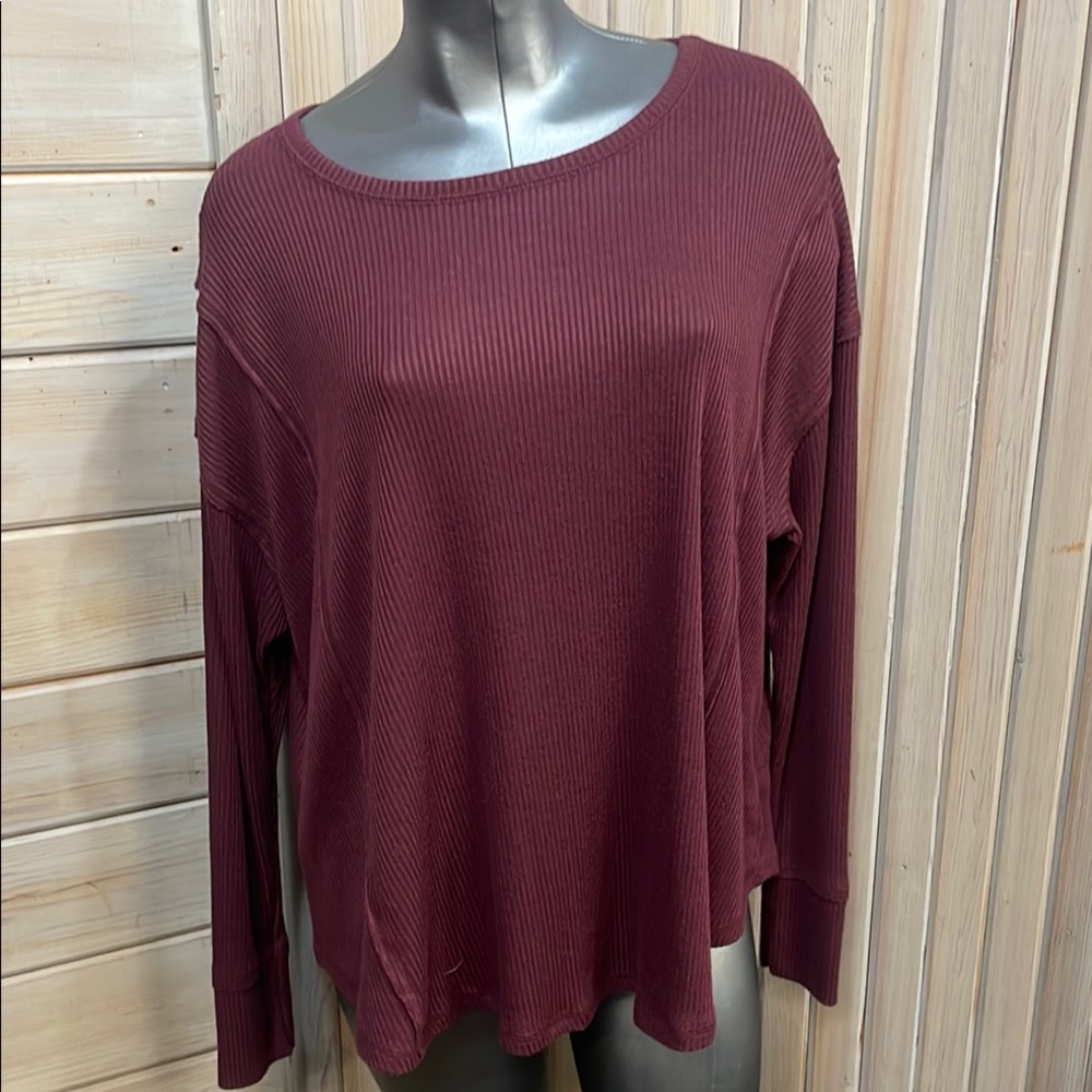 Knox Rose Purple Oversized Long Sleeve